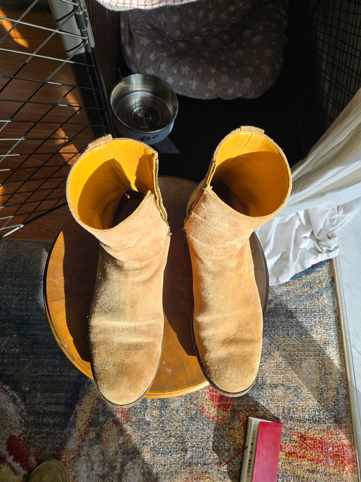 Photo by chokkero on October 2, 2025 of the Viberg Herald in Eco Veg Fallow Suede Roughout.
