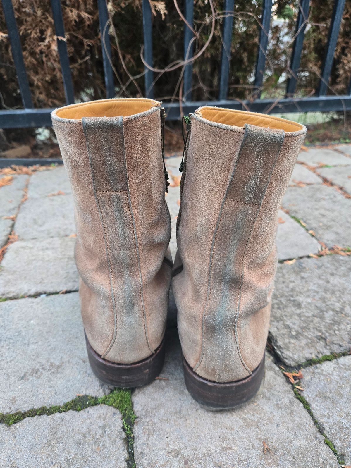 Photo by chokkero on January 5, 2026 of the Viberg Herald in Eco Veg Fallow Suede Roughout.