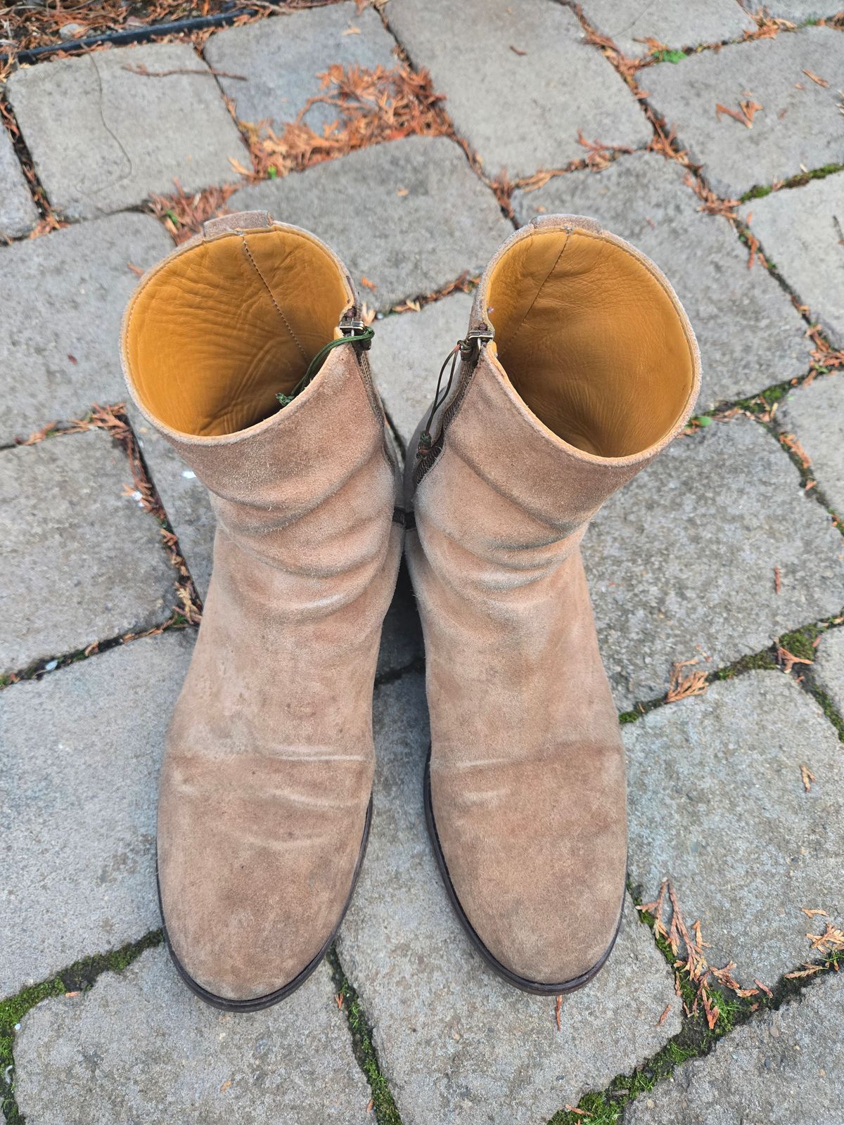 Photo by chokkero on January 5, 2026 of the Viberg Herald in Eco Veg Fallow Suede Roughout.