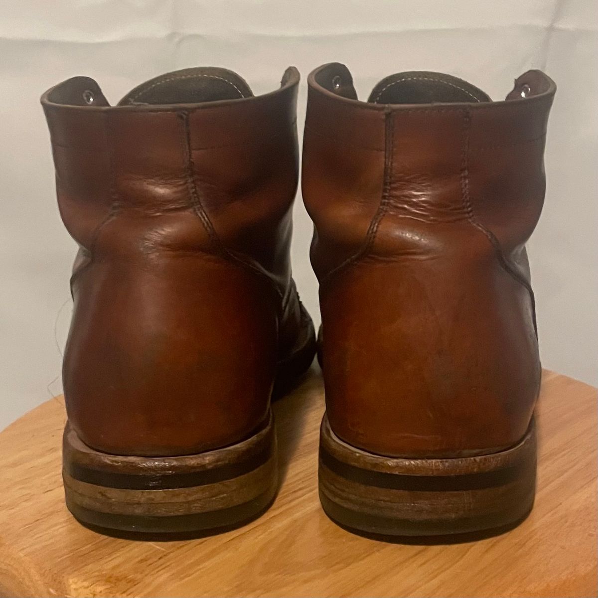 Photo by cjchris66 on February 6, 2024 of the Christian Daniel Larry Lace Up Boot in Wickett & Craig Buck Brown Traditional Harness.