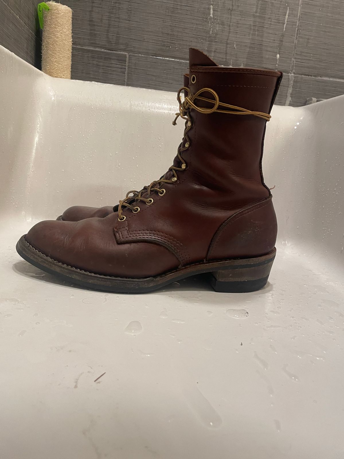 Photo by cjchris66 on November 6, 2022 of the Wesco Packer in Seidel Brown Oil Tan.