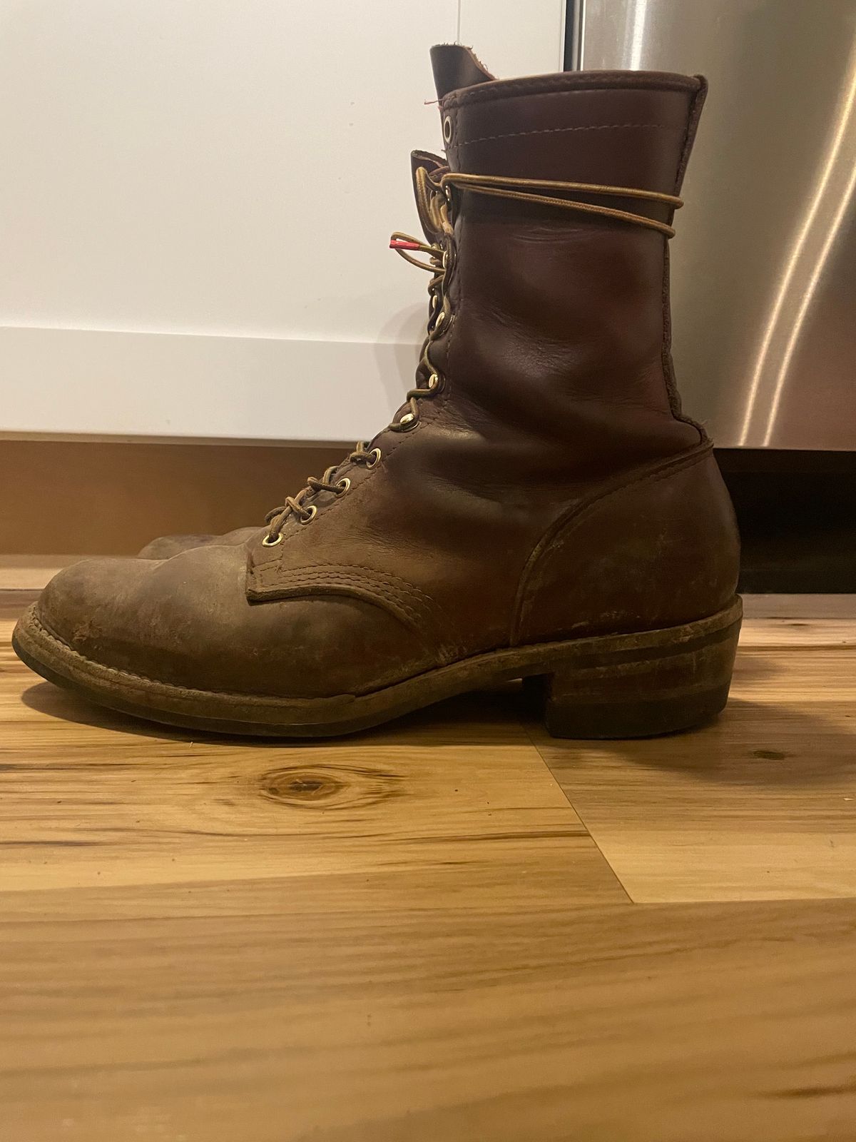 Photo by cjchris66 on February 6, 2023 of the Wesco Packer in Seidel Brown Oil Tan.
