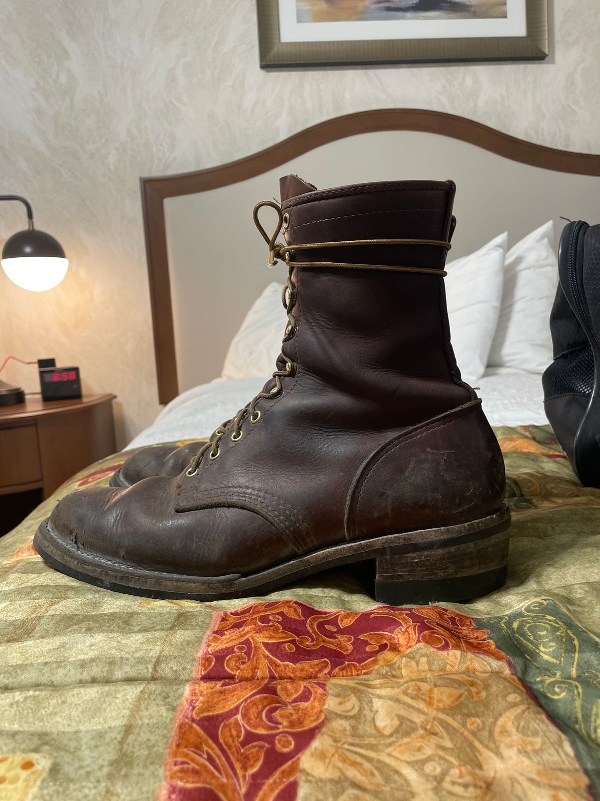 Photo by cjchris66 on April 6, 2023 of the Wesco Packer in Seidel Brown Oil Tan.