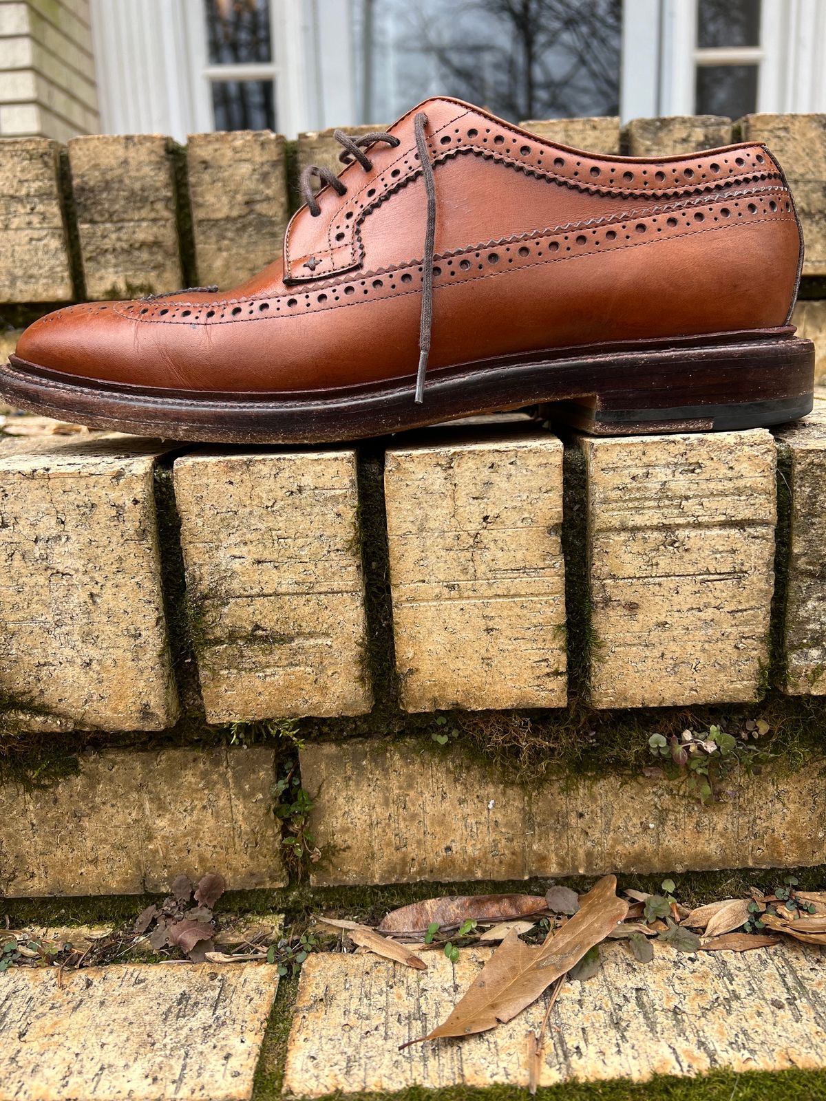 Photo by byrdhound on February 4, 2024 of the Grant Stone Longwing in D'Annonay British Tan Calf.