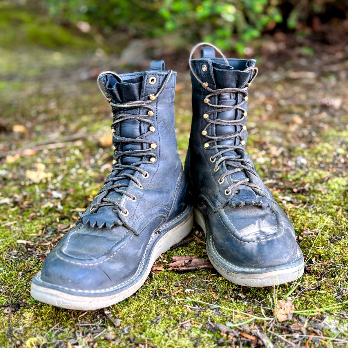 Photo by Particlepartition on May 23, 2025 of the Nicks Moc Toe in Seidel WeatherShield Black.