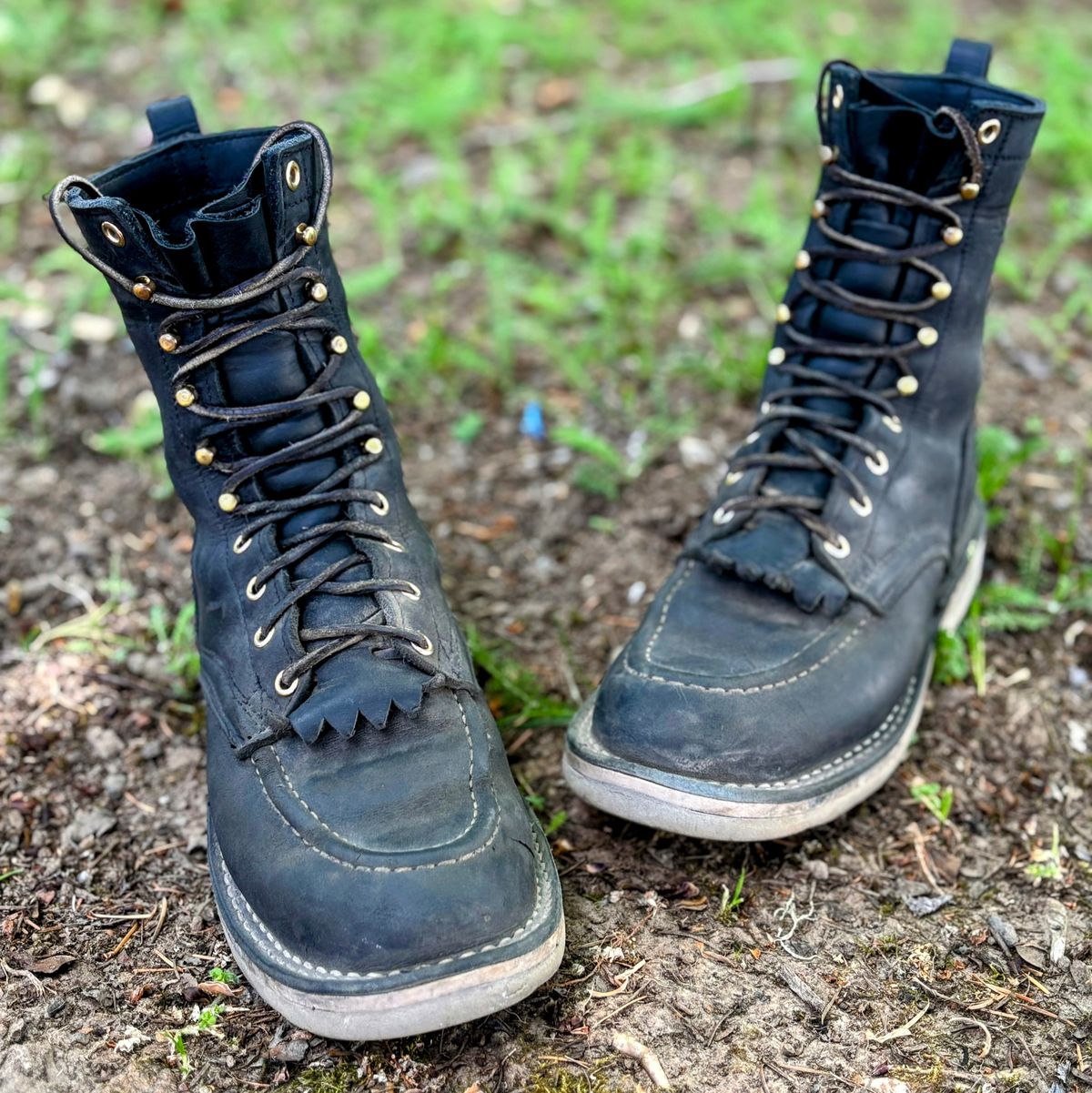 Photo by Particlepartition on May 23, 2025 of the Nicks Moc Toe in Seidel WeatherShield Black.