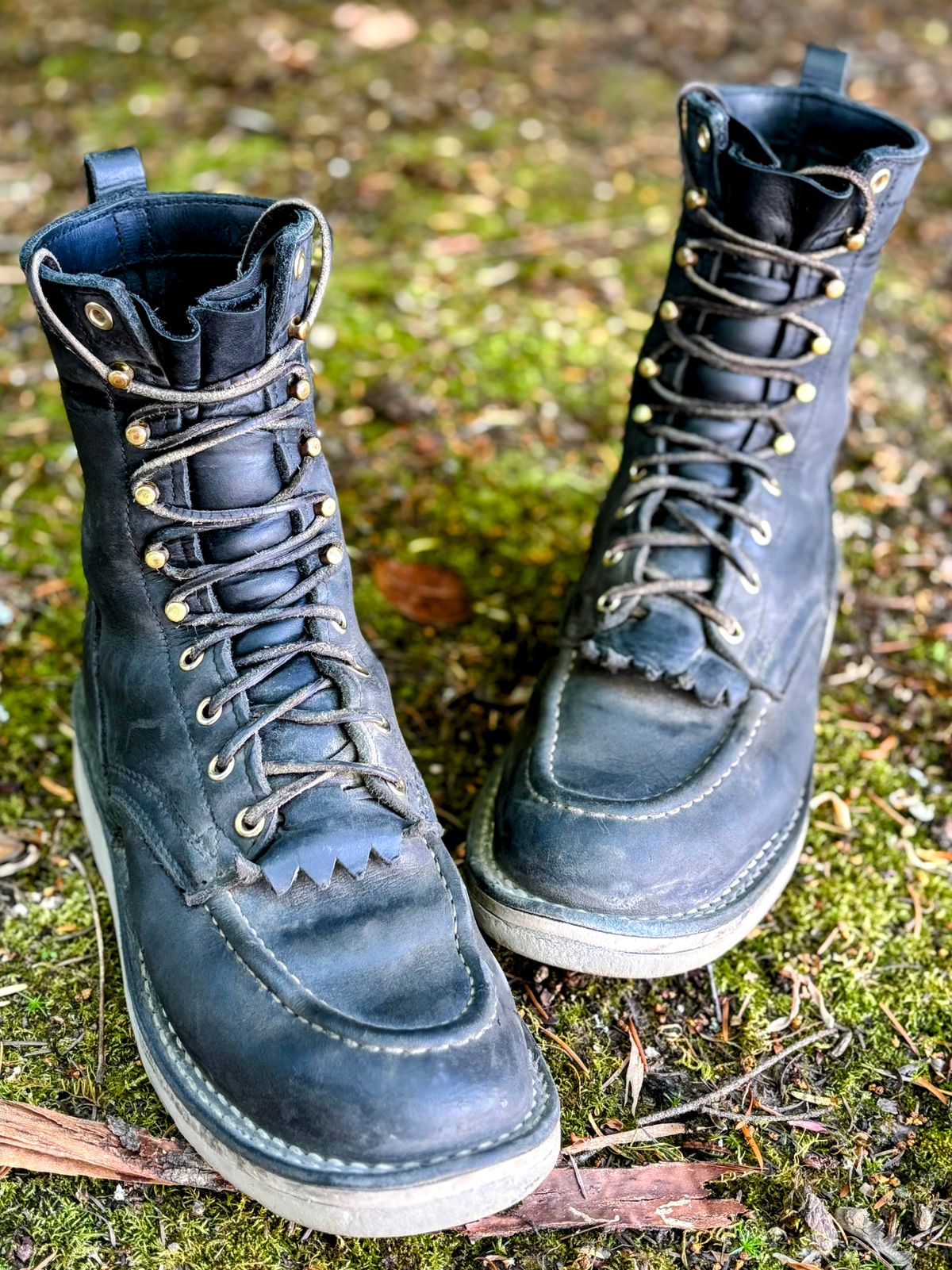 Photo by Particlepartition on May 23, 2025 of the Nicks Moc Toe in Seidel WeatherShield Black.