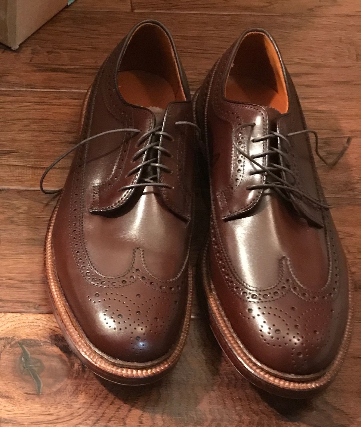 Photo by langeaw on December 2, 2018 of the Alden Long Wing Blucher in Walnut Brown Calfskin.