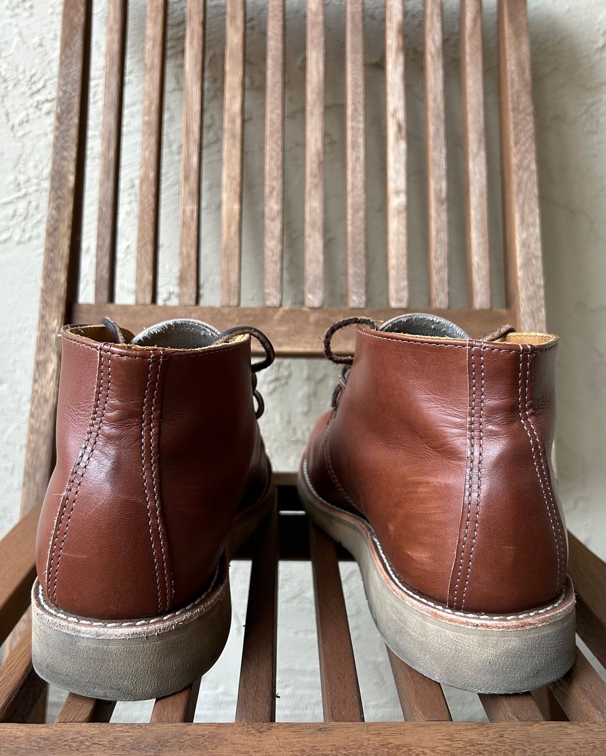 Photo by BxPx on December 1, 2024 of the Red Wing Traction Tred Chukka in Unknown Leather.