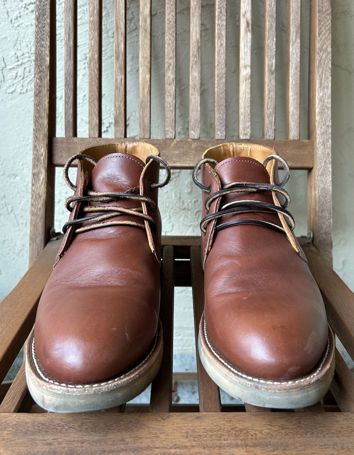 Photo by BxPx on December 1, 2024 of the Red Wing Traction Tred Chukka in Unknown Leather.