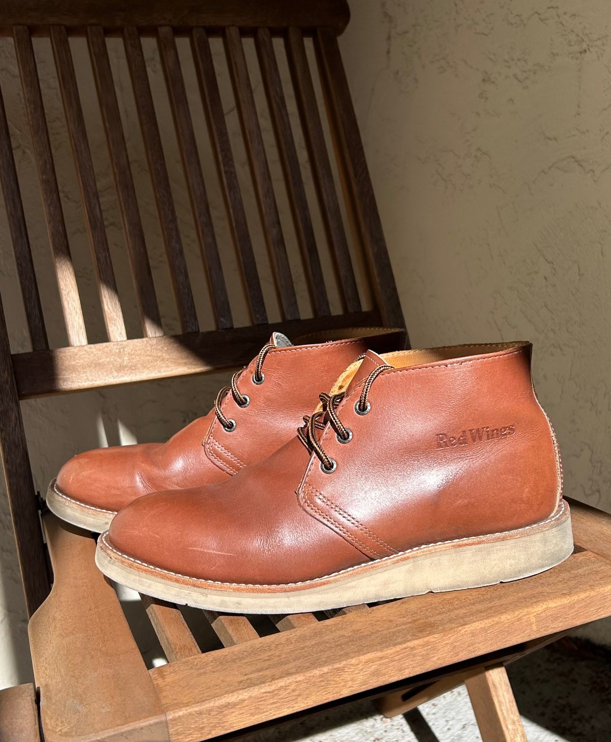 Photo by BxPx on March 2, 2025 of the Red Wing Traction Tred Chukka in Unknown Leather.