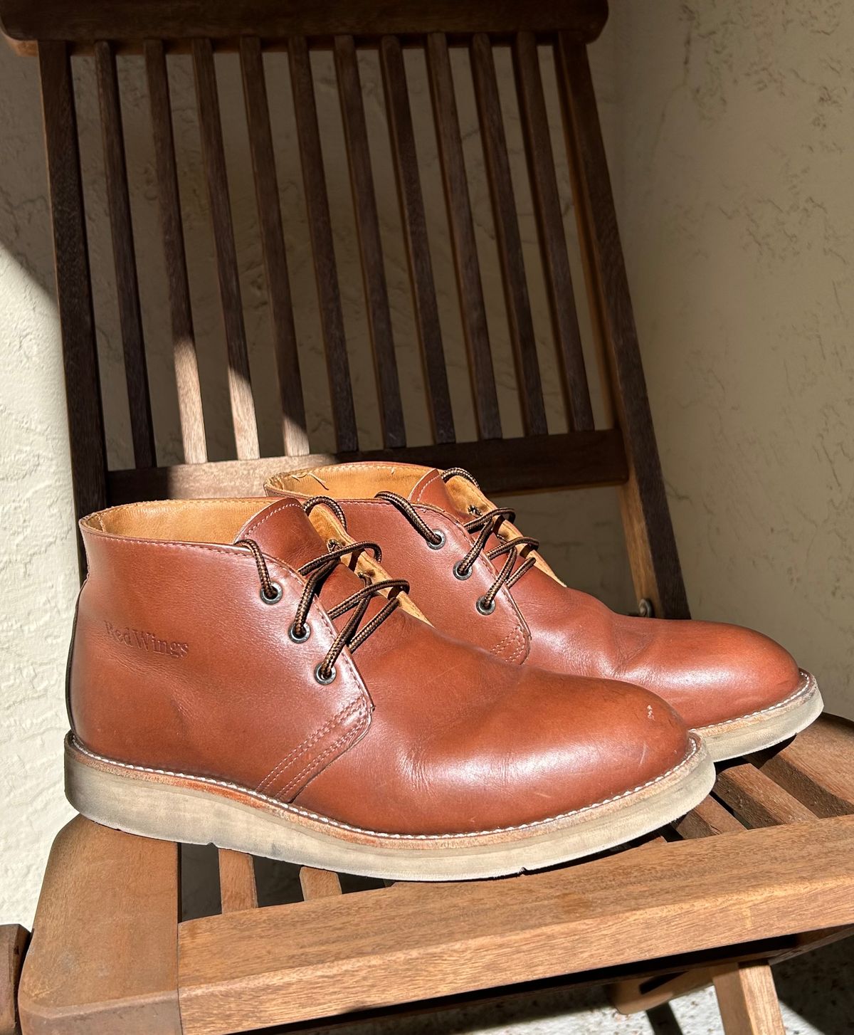 Photo by BxPx on March 2, 2025 of the Red Wing Traction Tred Chukka in Unknown Leather.