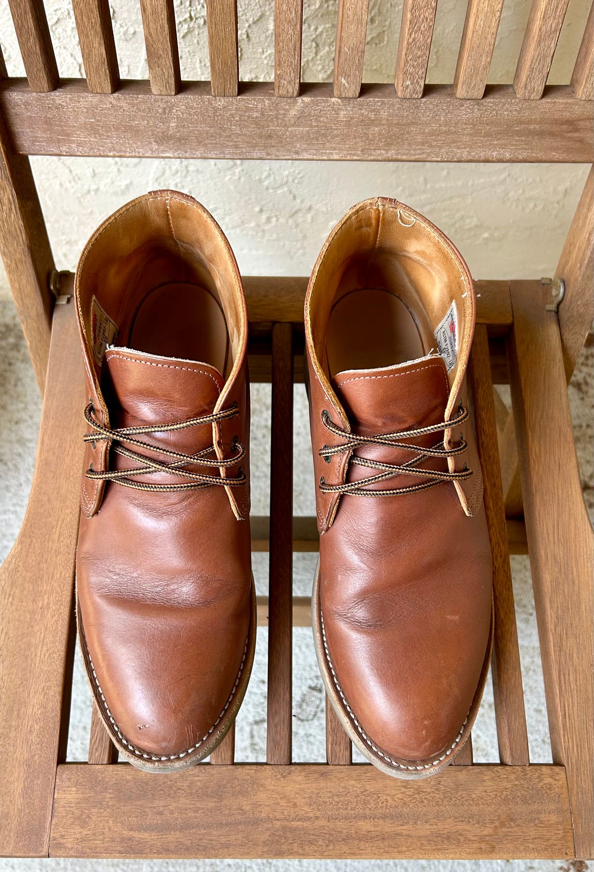 Photo by BxPx on April 5, 2025 of the Red Wing Traction Tred Chukka in Unknown Leather.