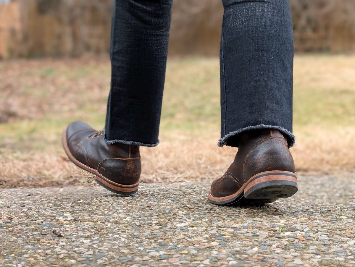 Photo by demo on February 6, 2025 of the Truman Service Boot in Horween Java Waxed Flesh.
