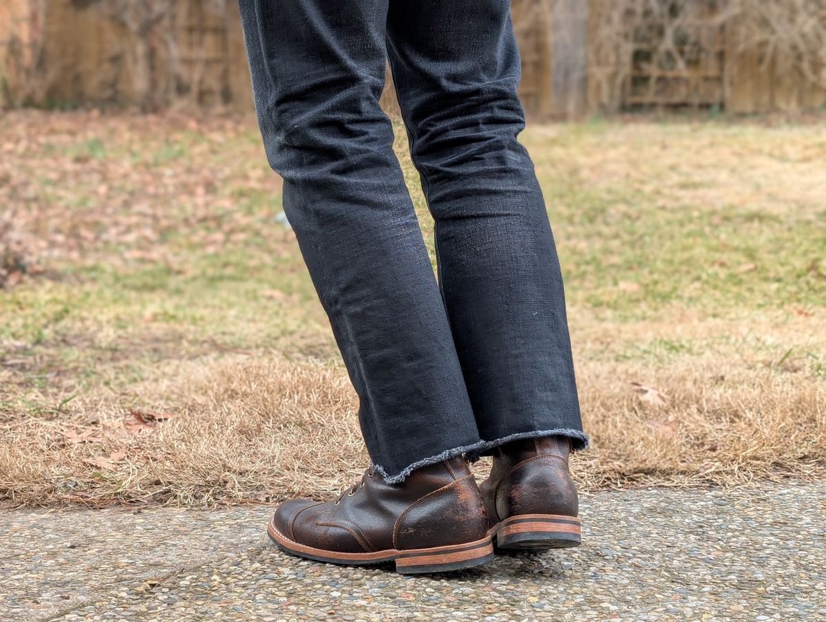 Photo by demo on February 6, 2025 of the Truman Service Boot in Horween Java Waxed Flesh.