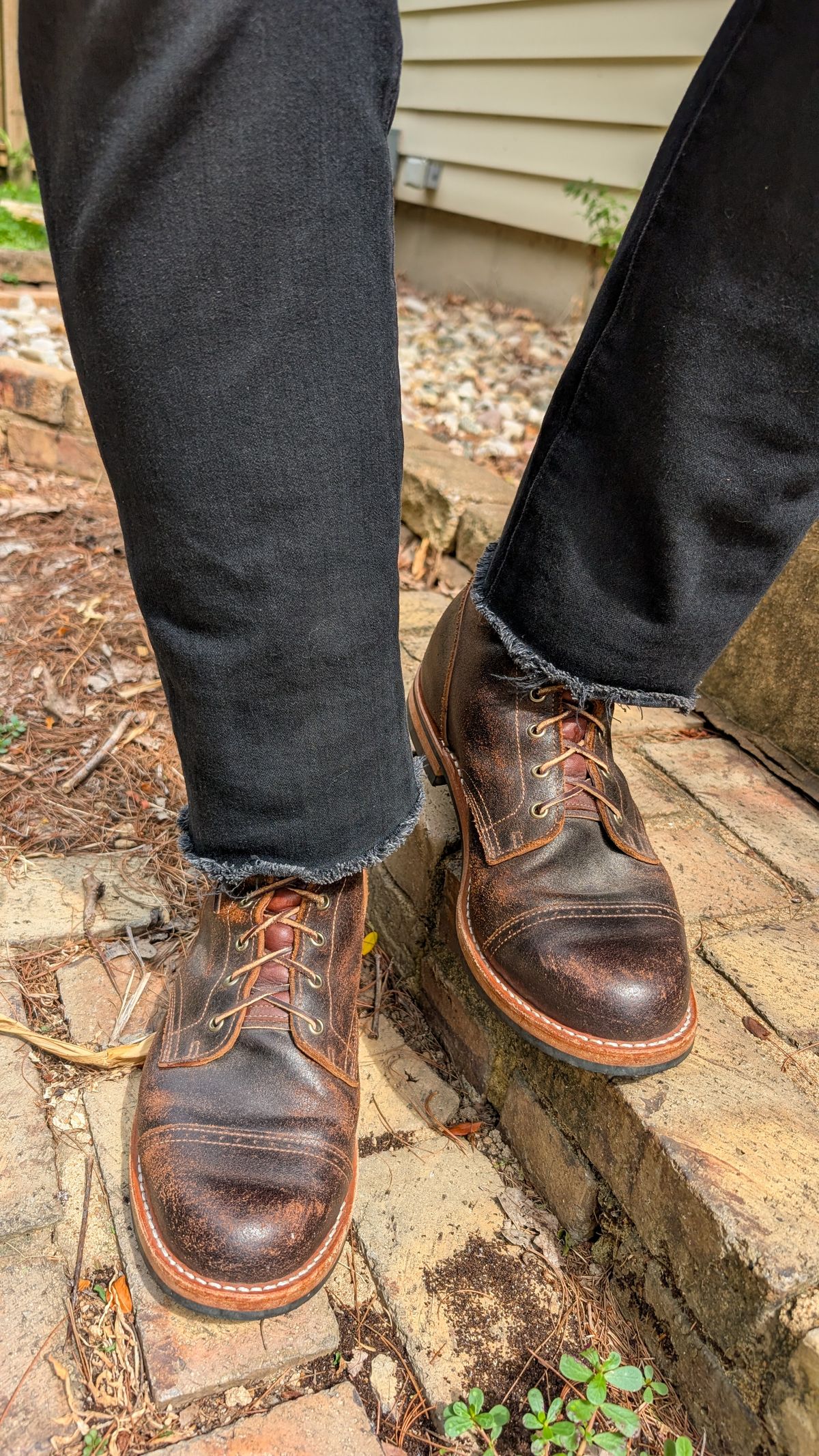 Photo by demo on June 7, 2026 of the Truman Service Boot in Horween Java Waxed Flesh.