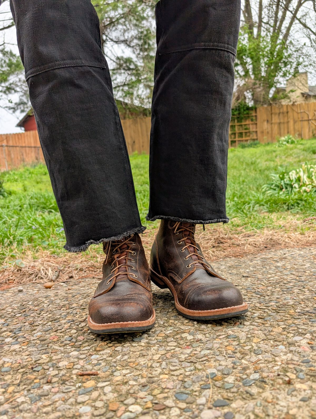 Photo by demo on April 2, 2026 of the Truman Service Boot in Horween Java Waxed Flesh.