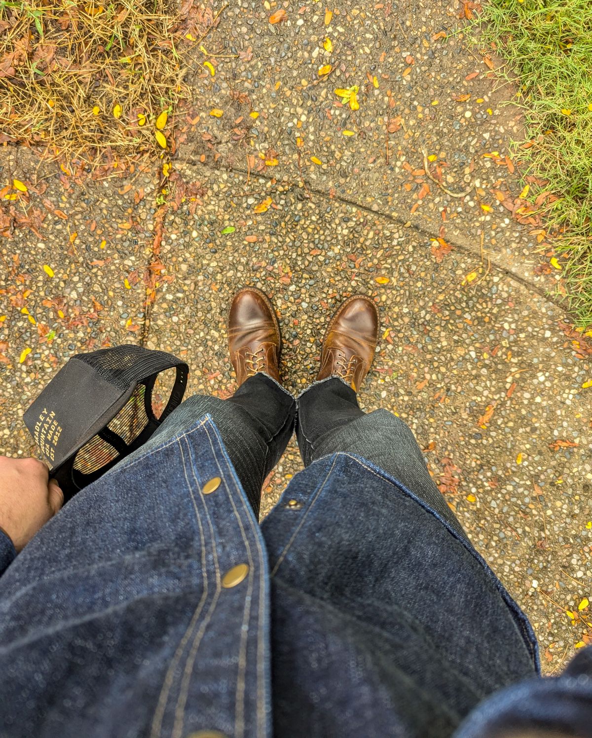 Photo by demo on September 24, 2024 of the White's MP-Sherman Toe Cap in Horween Cinnamon Waxed Flesh.