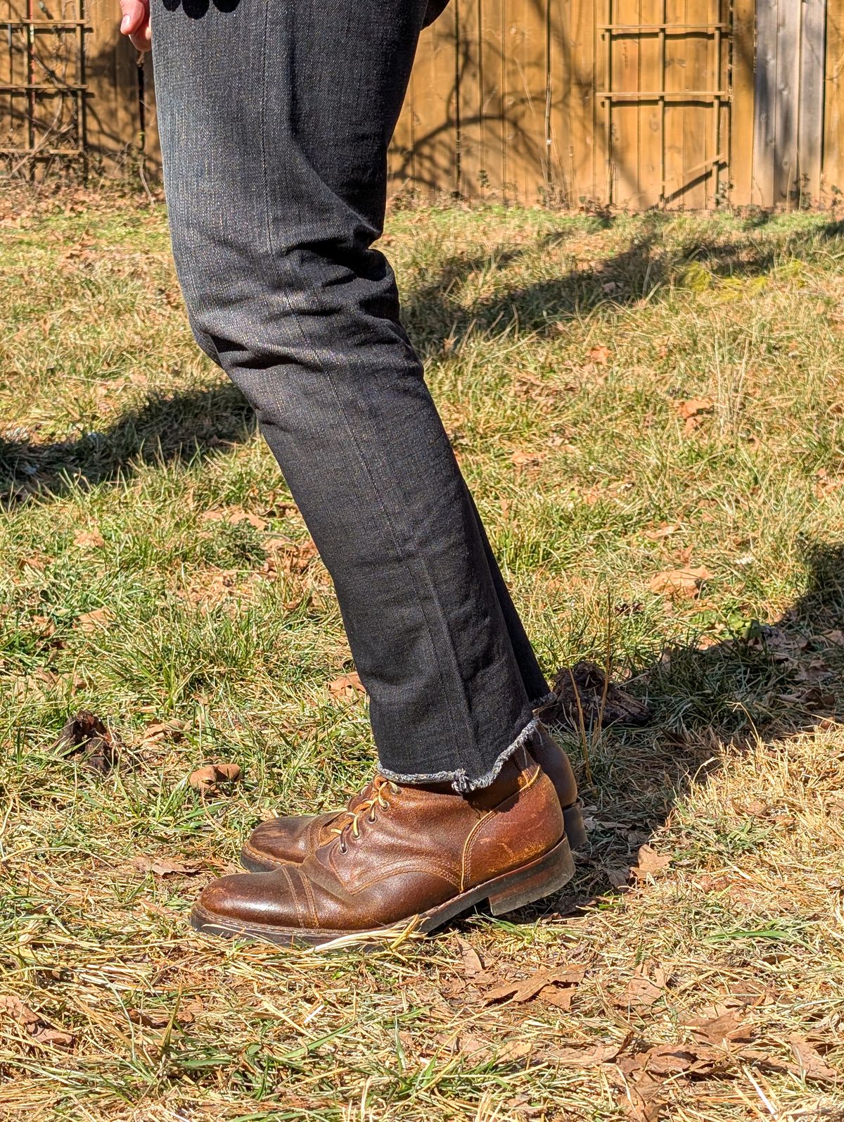 Photo by demo on January 22, 2026 of the White's MP-Sherman Toe Cap in Horween Cinnamon Waxed Flesh.