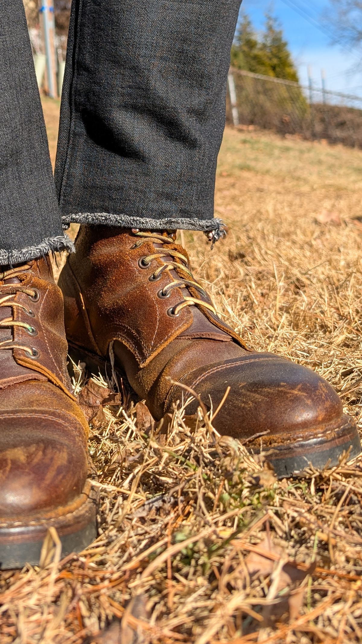 Photo by demo on January 22, 2026 of the White's MP-Sherman Toe Cap in Horween Cinnamon Waxed Flesh.