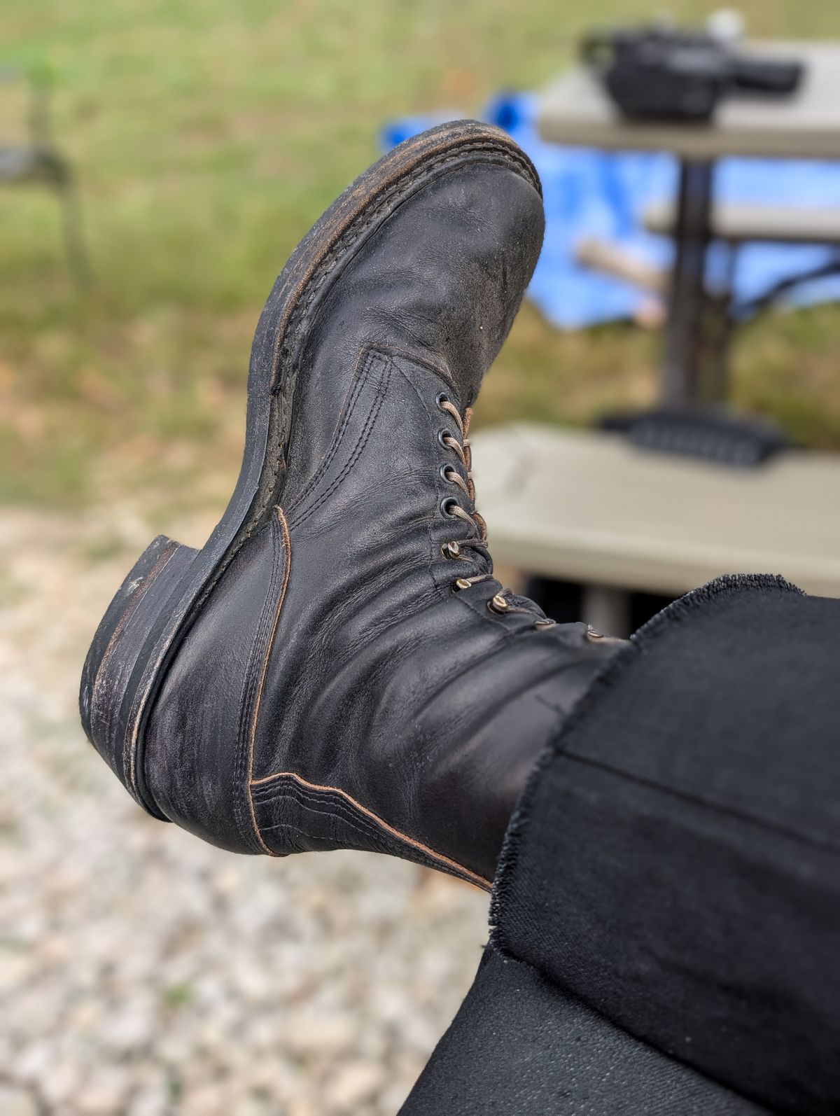 Photo by demo on October 18, 2025 of the White's x Rose Anvil Drifter 2.0 in Seidel Black Double Shot.