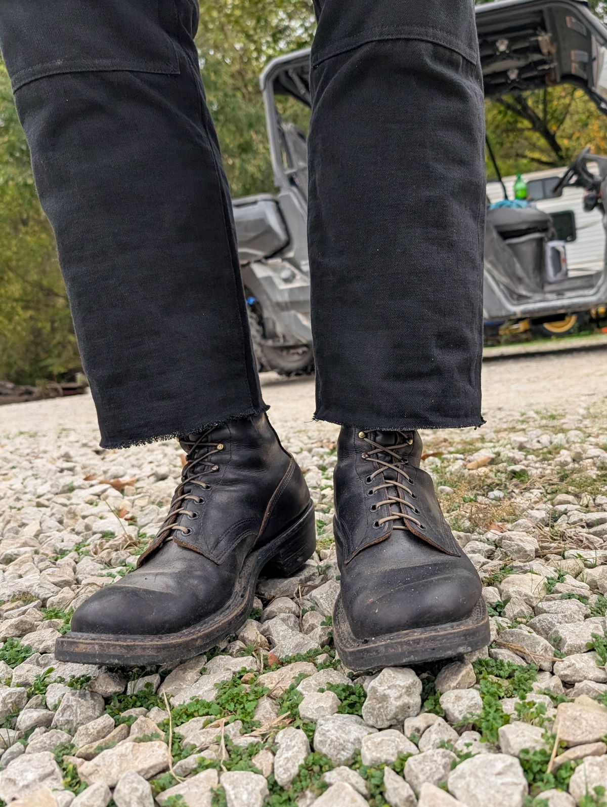 Photo by demo on October 18, 2025 of the White's x Rose Anvil Drifter 2.0 in Seidel Black Double Shot.