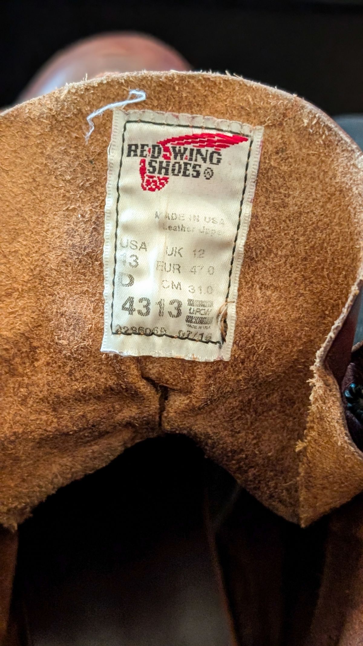 Photo by demo on January 10, 2026 of the Red Wing x Indian Motorcycle Spirit Lake in S.B. Foot Amber Portage.