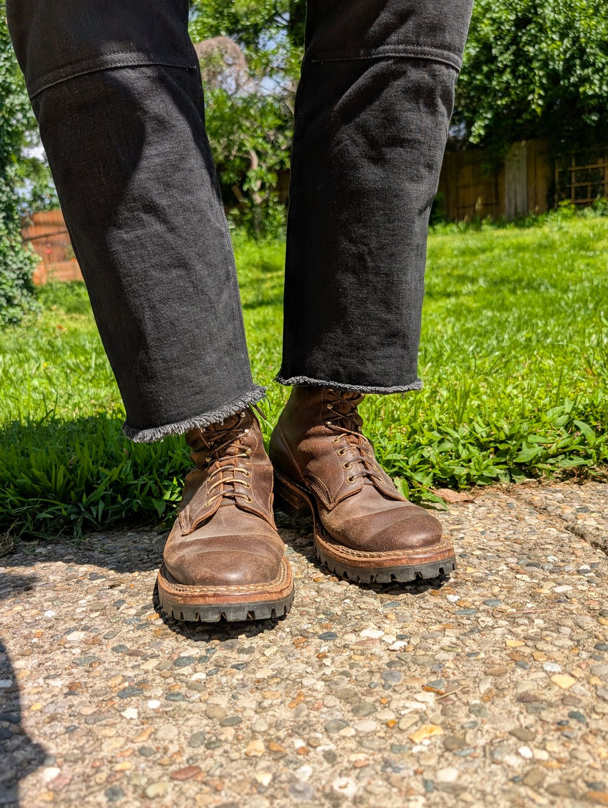 Photo by demo on May 27, 2026 of the White's Bounty Hunter in Horween Olive Waxed Flesh.