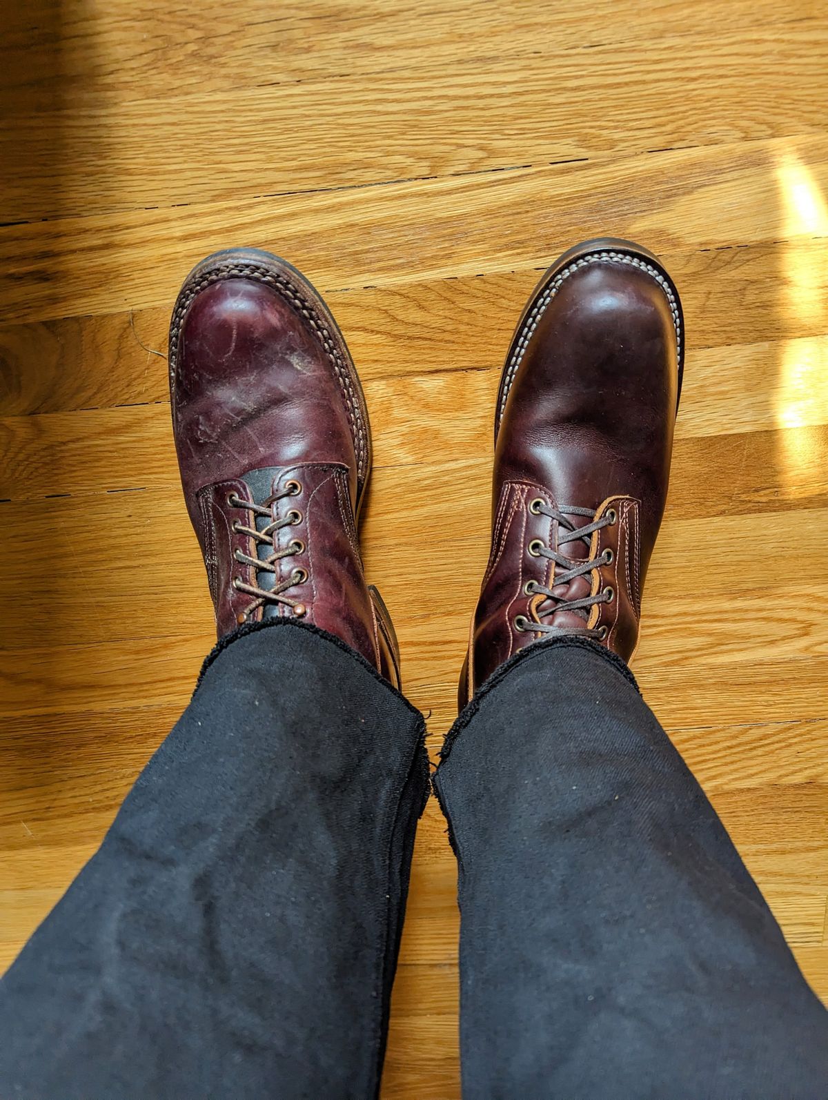 Photo by demo on November 1, 2023 of the Frank's Boots Type 1 Commander in Seidel Brown Domain.