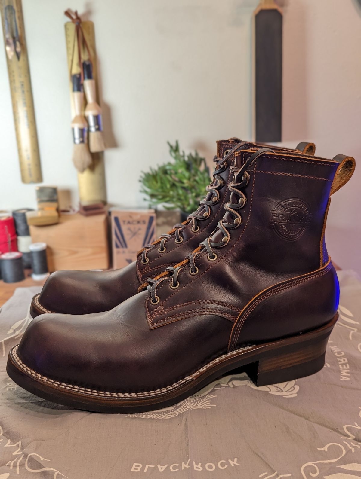 Photo by demo on November 1, 2023 of the Frank's Boots Type 1 Commander in Seidel Brown Domain.