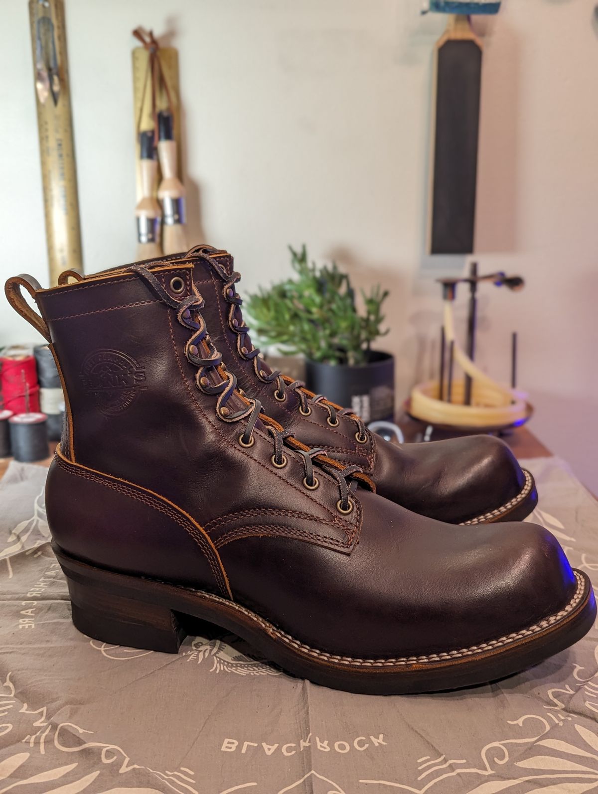 Photo by demo on November 1, 2023 of the Frank's Boots Type 1 Commander in Seidel Brown Domain.
