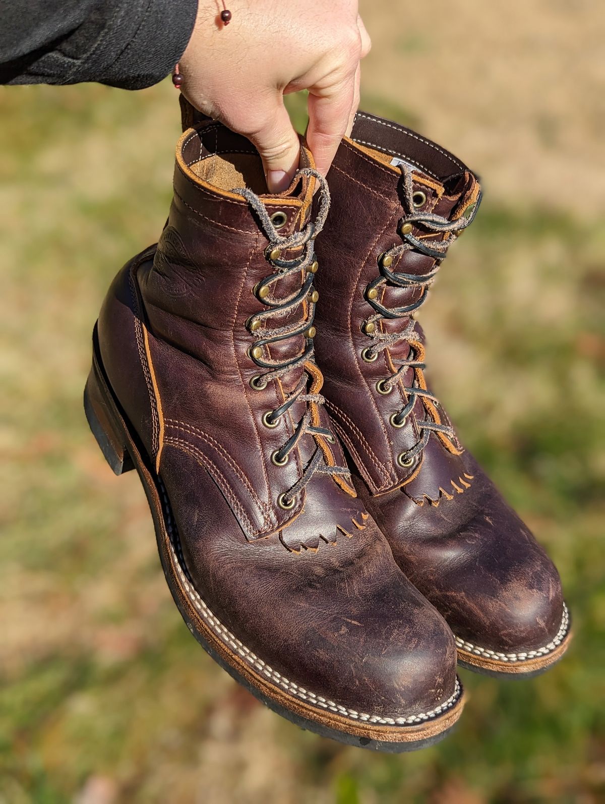 Photo by demo on December 5, 2023 of the Frank's Boots Type 1 Commander in Seidel Brown Domain.