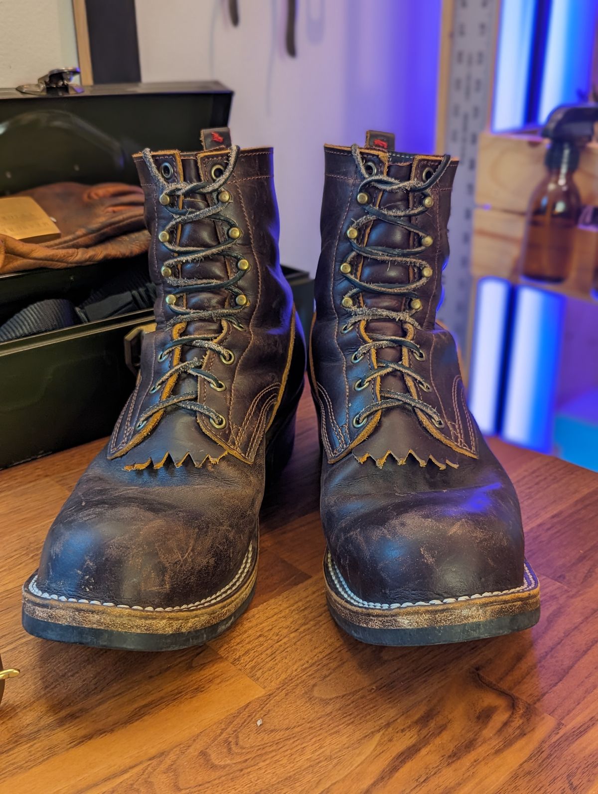Photo by demo on December 5, 2023 of the Frank's Boots Type 1 Commander in Seidel Brown Domain.