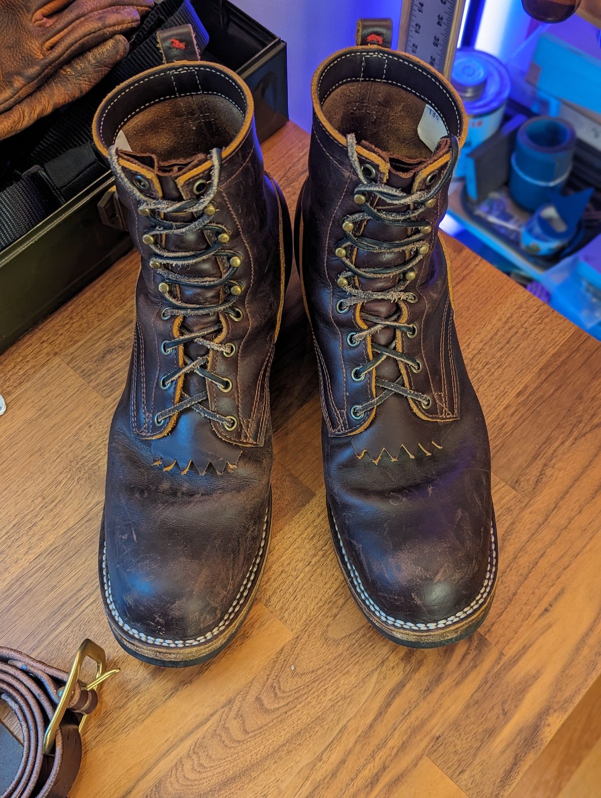 Photo by demo on December 5, 2023 of the Frank's Boots Type 1 Commander in Seidel Brown Domain.