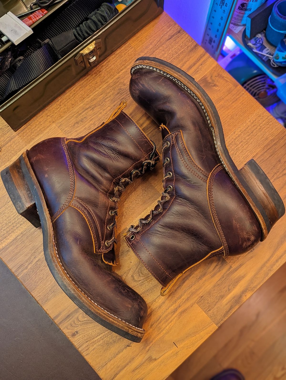 Photo by demo on January 1, 2024 of the Frank's Boots Type 1 Commander in Seidel Brown Domain.
