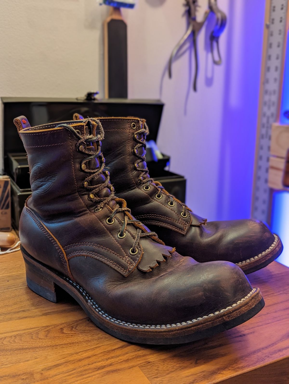 Photo by demo on January 1, 2024 of the Frank's Boots Type 1 Commander in Seidel Brown Domain.