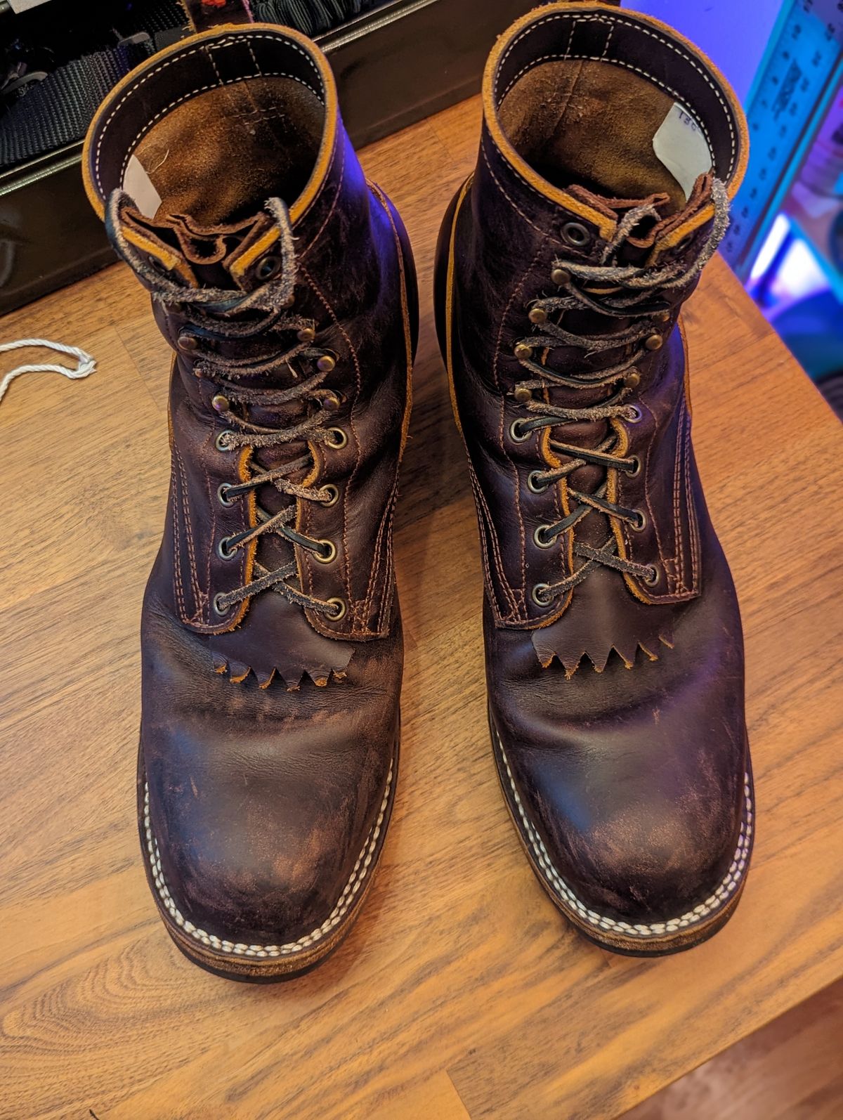 Photo by demo on January 1, 2024 of the Frank's Boots Type 1 Commander in Seidel Brown Domain.