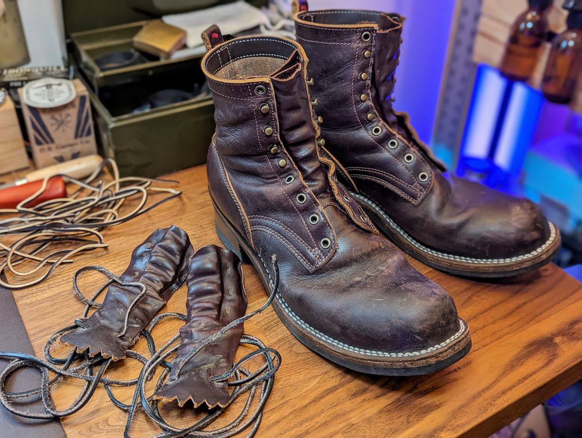 Photo by demo on January 8, 2024 of the Frank's Boots Type 1 Commander in Seidel Brown Domain.