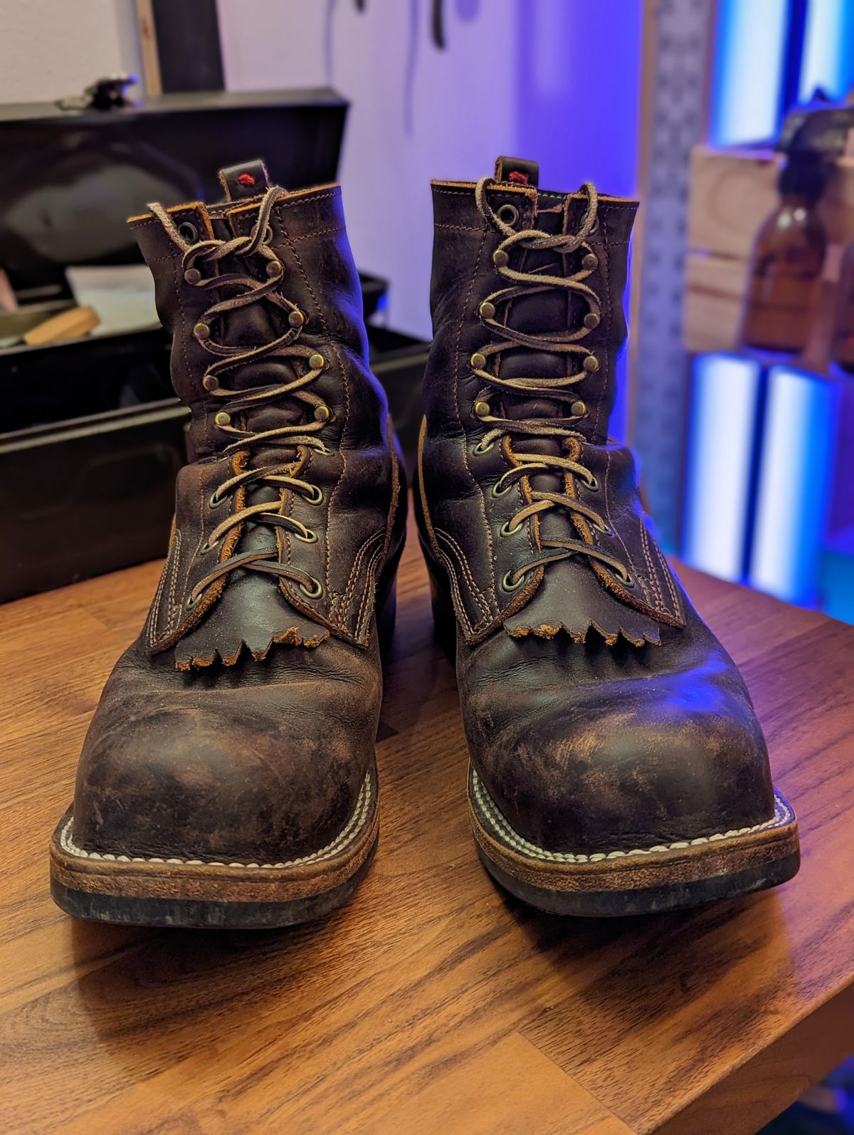 Photo by demo on February 4, 2024 of the Frank's Boots Type 1 Commander in Seidel Brown Domain.