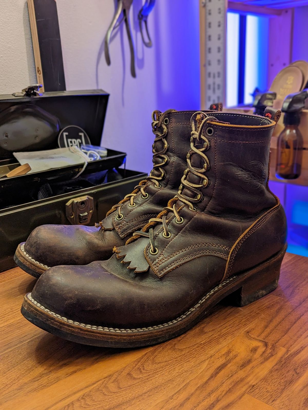 Photo by demo on February 4, 2024 of the Frank's Boots Type 1 Commander in Seidel Brown Domain.