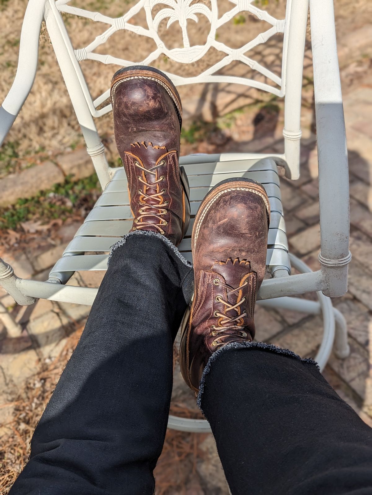Photo by demo on February 11, 2024 of the Frank's Boots Type 1 Commander in Seidel Brown Domain.