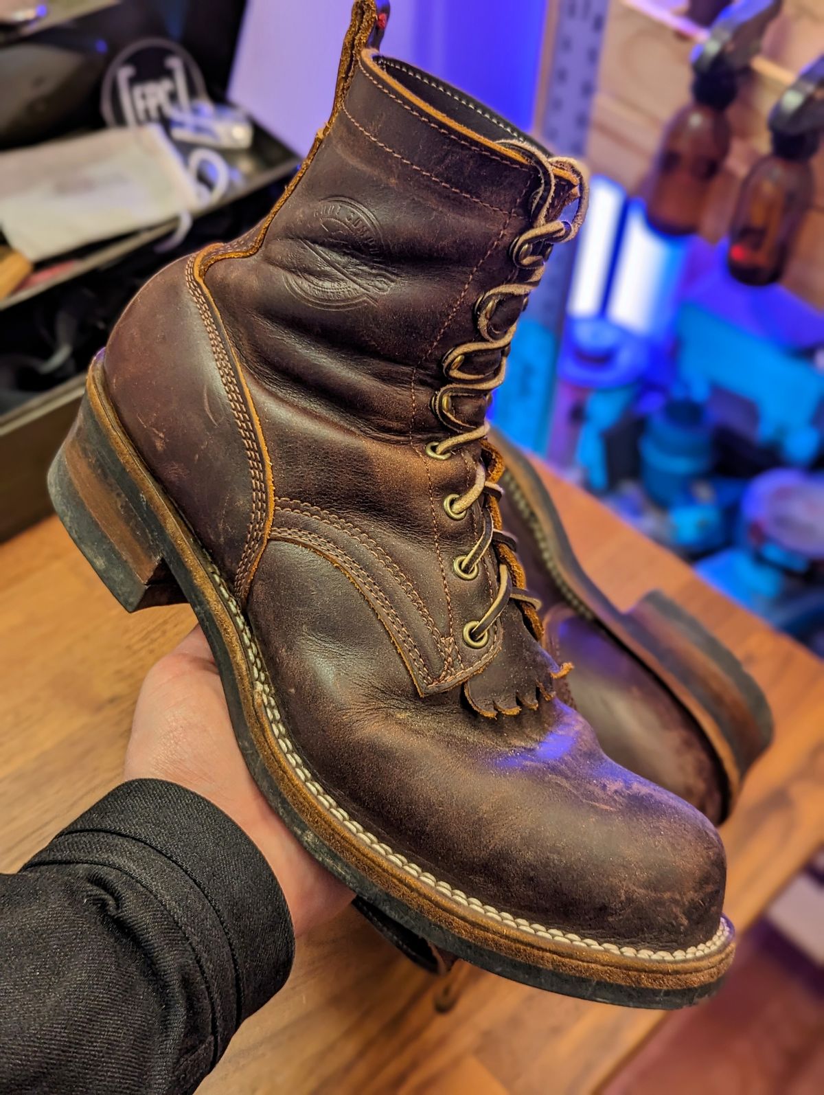 Photo by demo on February 4, 2024 of the Frank's Boots Type 1 Commander in Seidel Brown Domain.