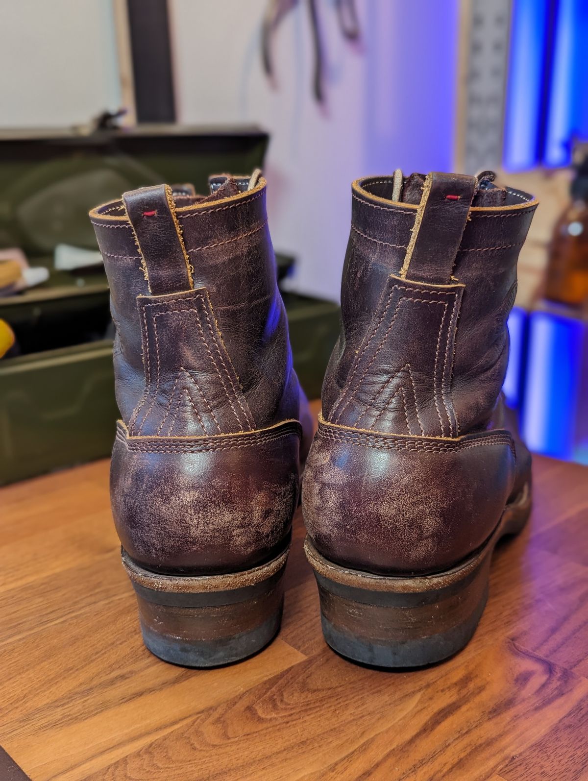 Photo by demo on March 2, 2024 of the Frank's Boots Type 1 Commander in Seidel Brown Domain.
