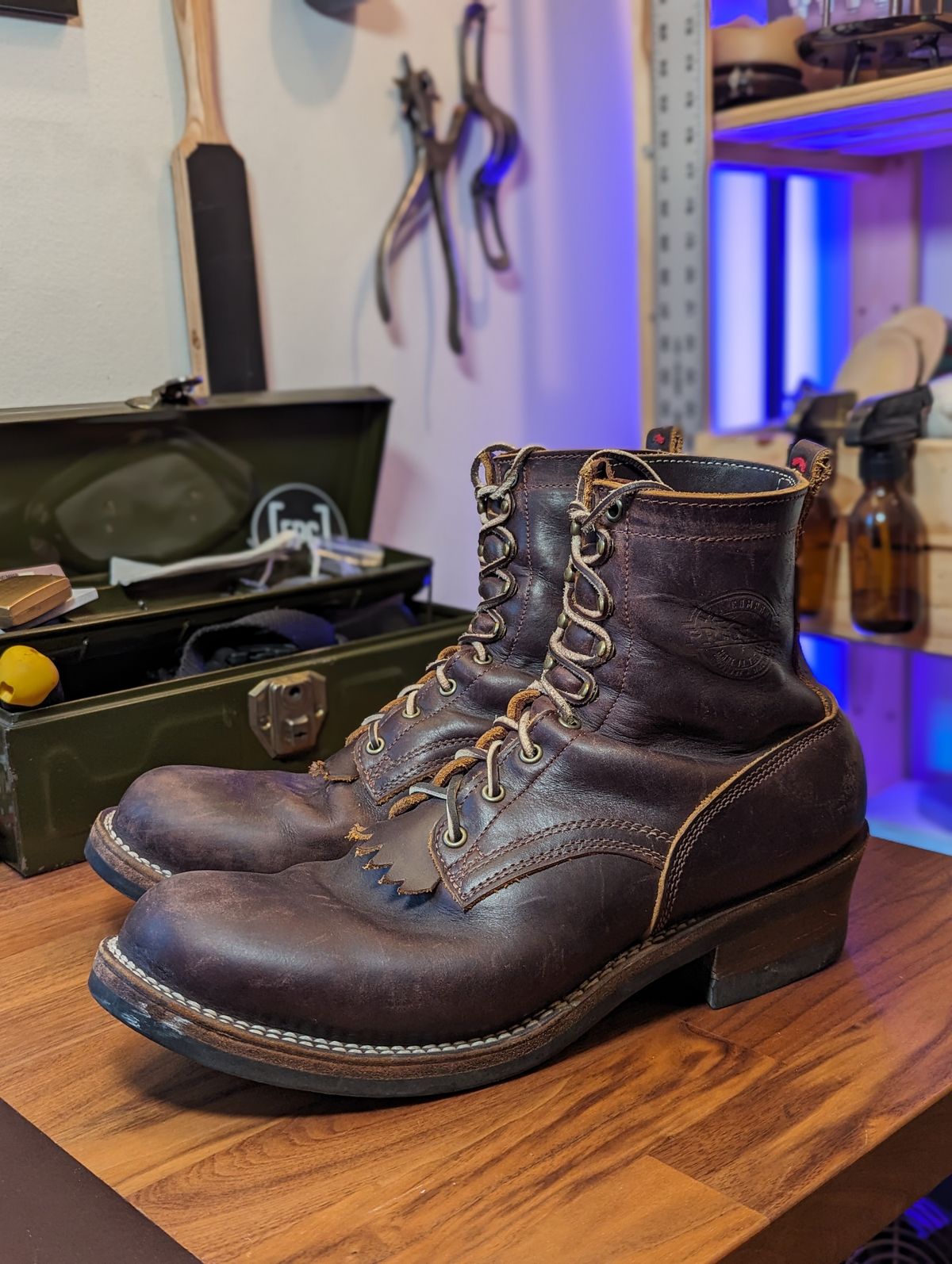Photo by demo on March 2, 2024 of the Frank's Boots Type 1 Commander in Seidel Brown Domain.