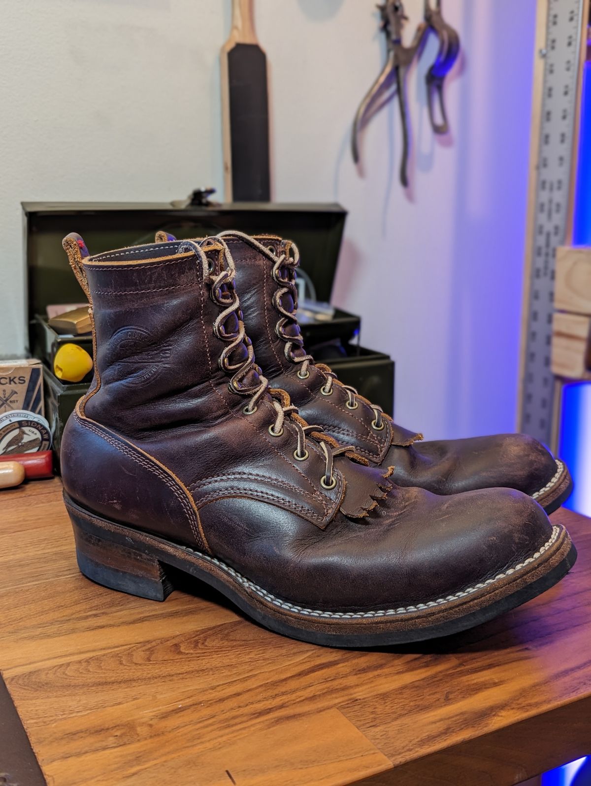 Photo by demo on March 2, 2024 of the Frank's Boots Type 1 Commander in Seidel Brown Domain.
