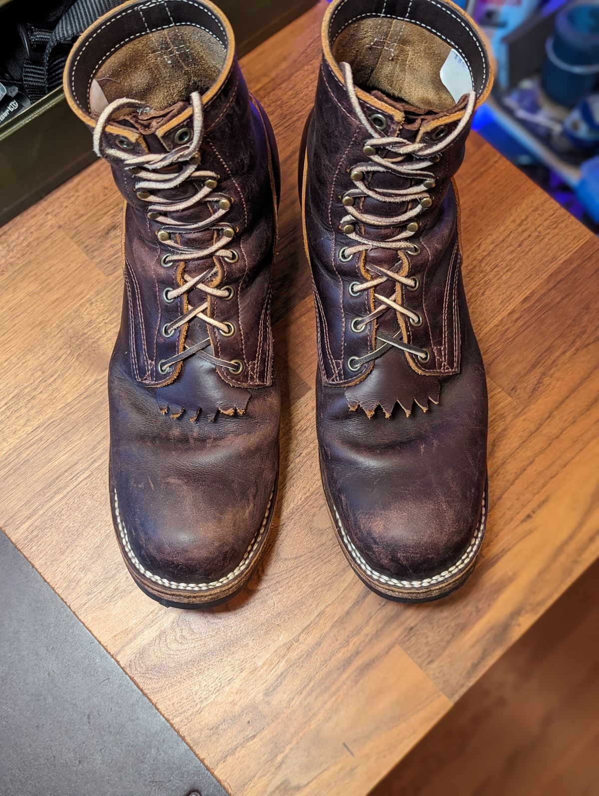 Photo by demo on March 2, 2024 of the Frank's Boots Type 1 Commander in Seidel Brown Domain.