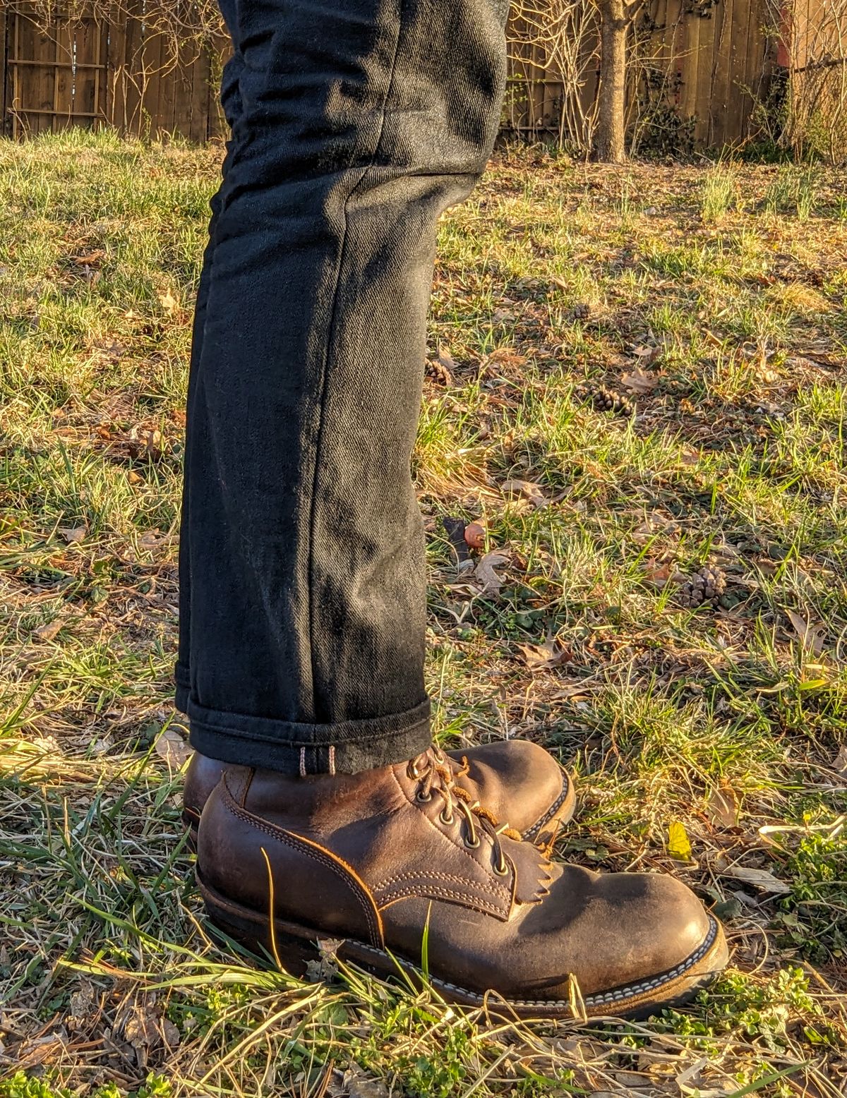 Photo by demo on March 3, 2024 of the Frank's Boots Type 1 Commander in Seidel Brown Domain.