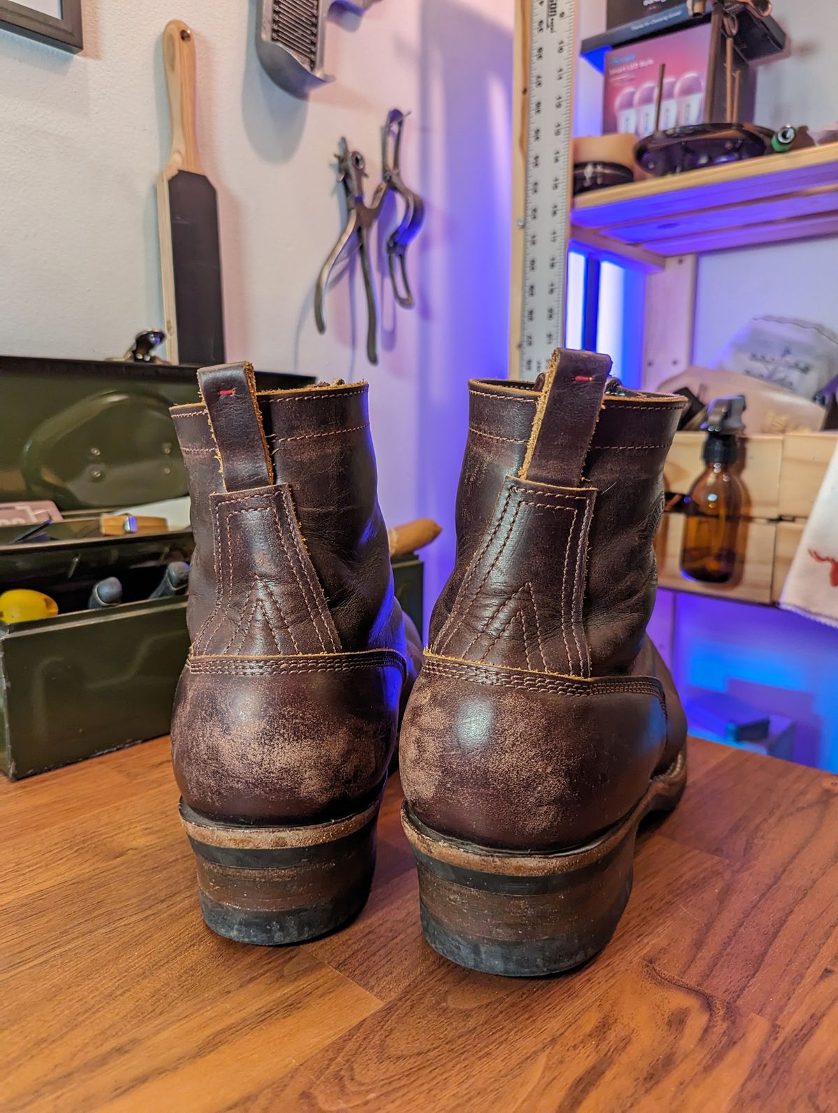 Photo by demo on April 1, 2024 of the Frank's Boots Type 1 Commander in Seidel Brown Domain.