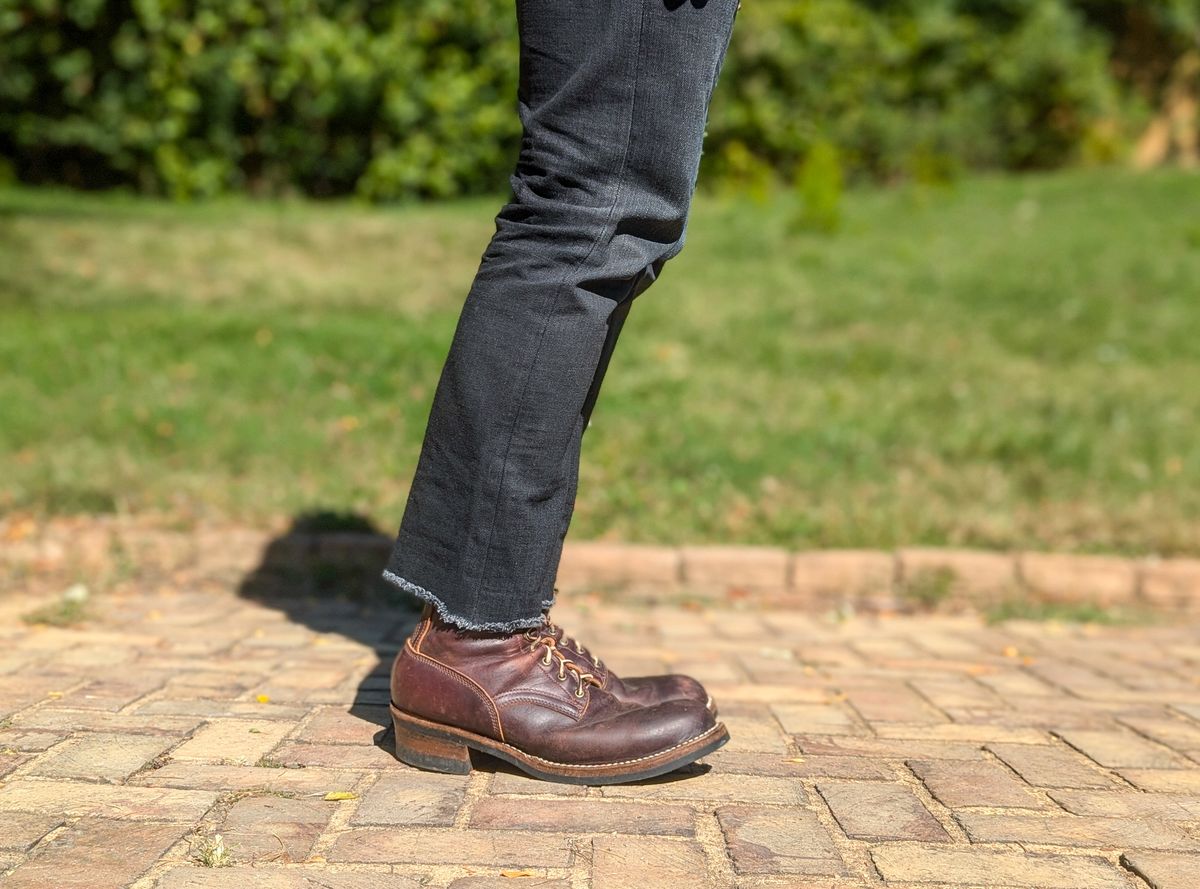Photo by demo on October 8, 2024 of the Frank's Boots Type 1 Commander in Seidel Brown Domain.