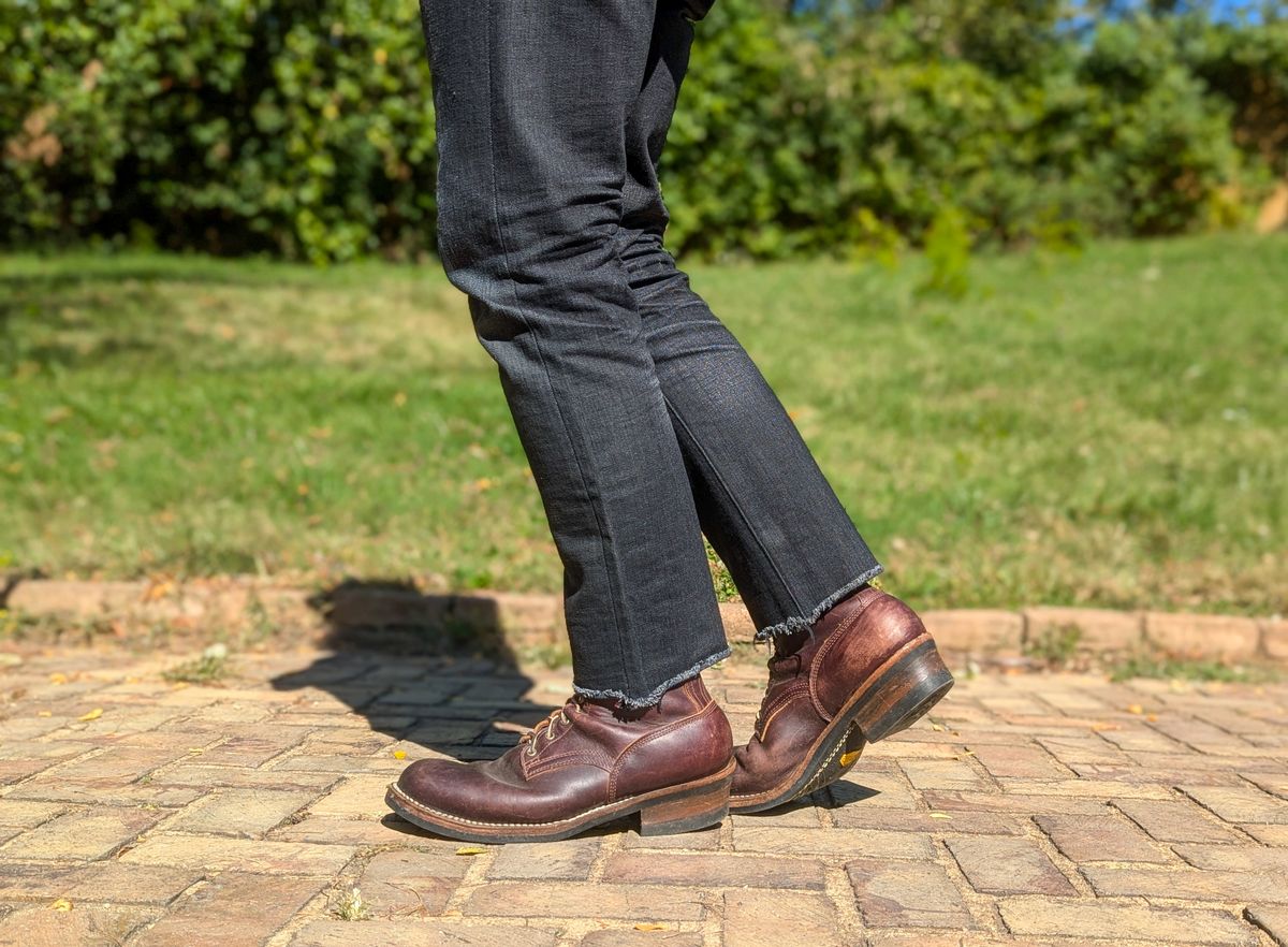 Photo by demo on October 8, 2024 of the Frank's Boots Type 1 Commander in Seidel Brown Domain.